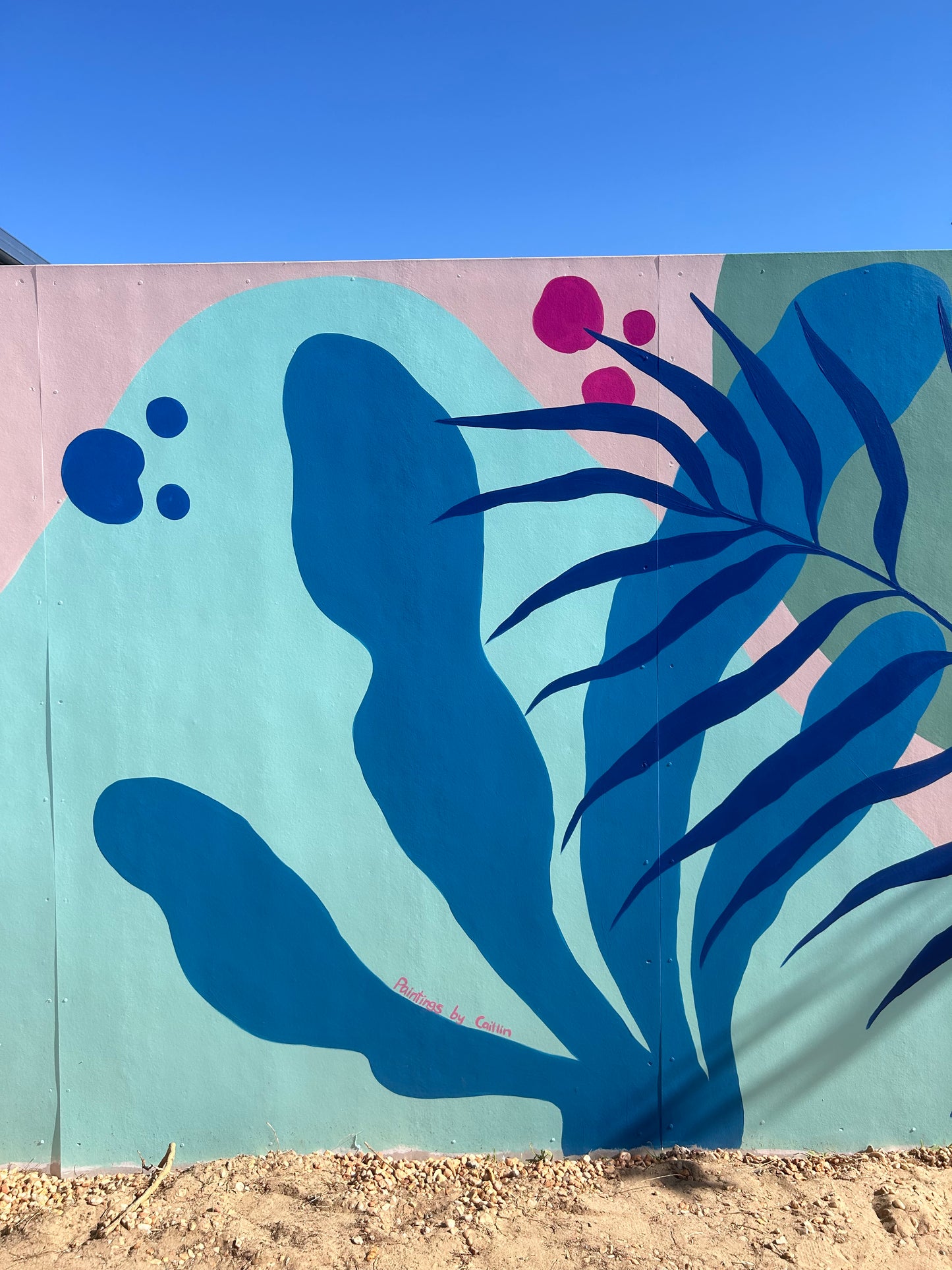 Private Tropical Pool Mural