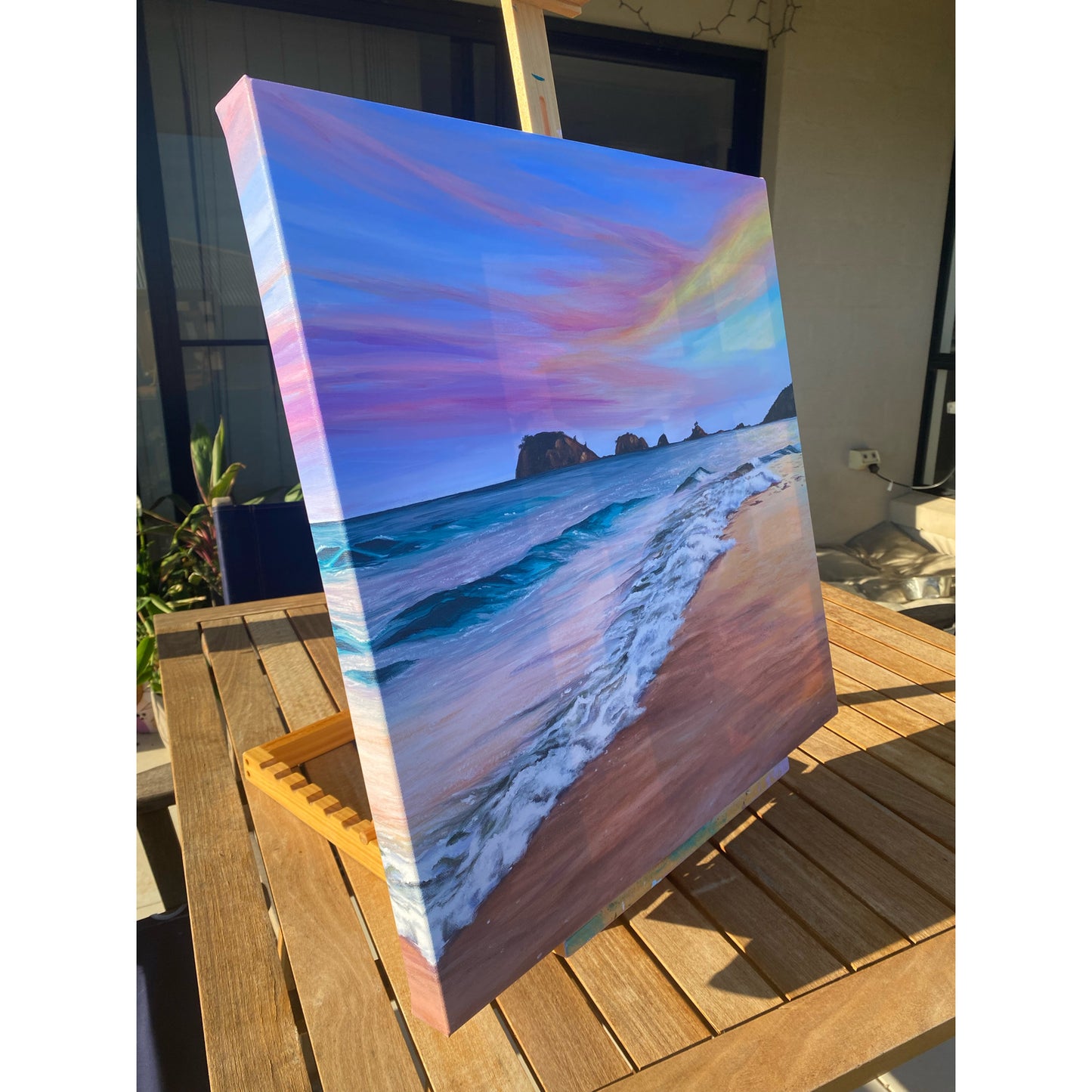 Original Canvas | Sunset at Five Rocks