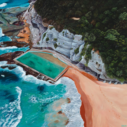 Print - Overlooking Bilgola Rockpool