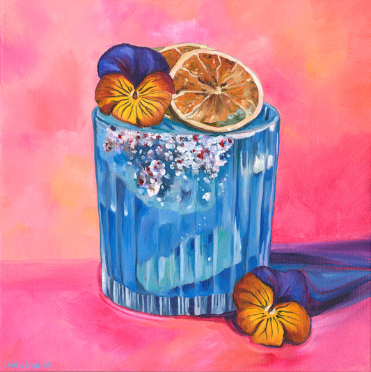 Spicy Blue Mezcal Gin Rita