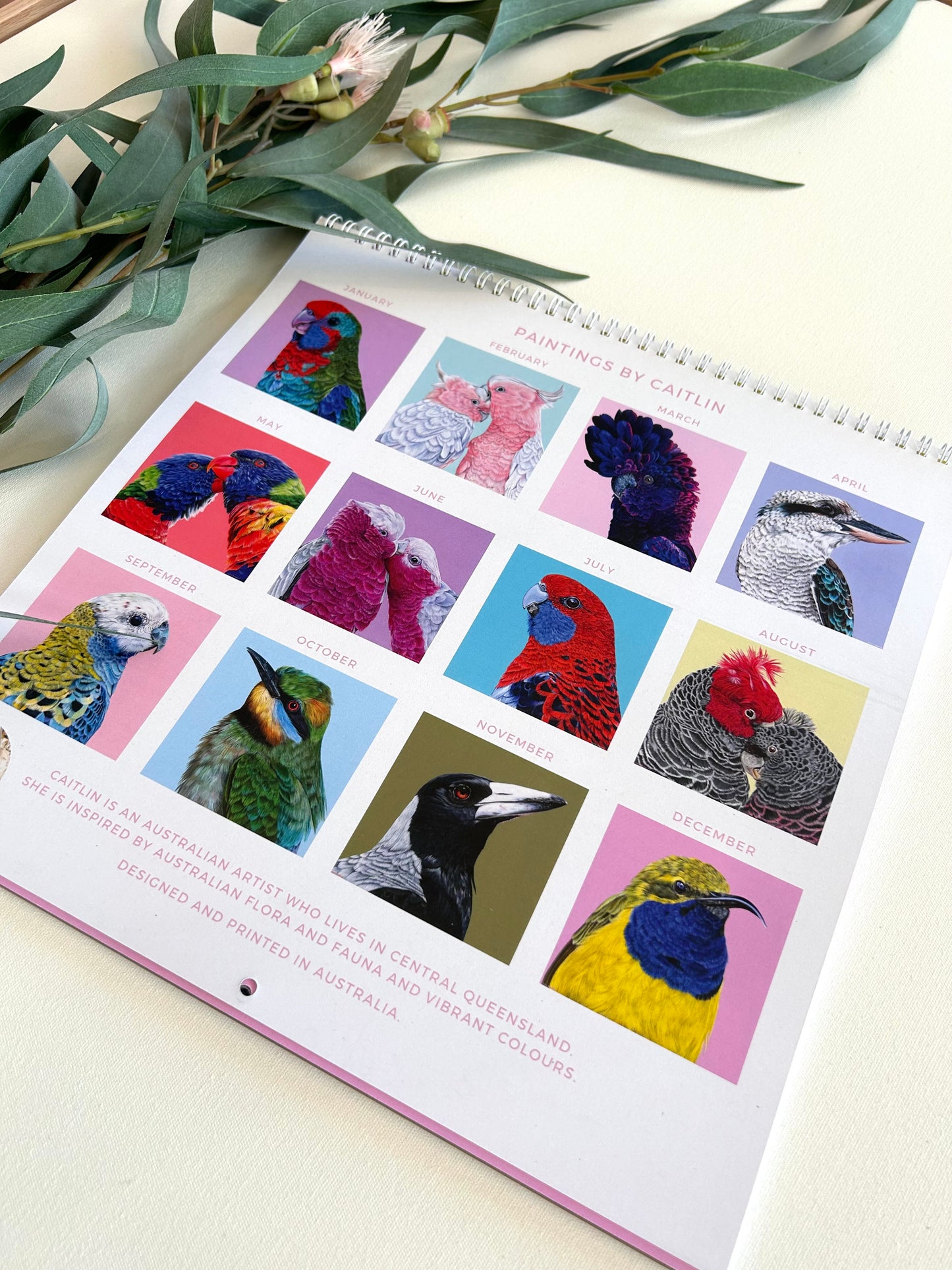 2024 Calendar Birds of Australia 2 for $65