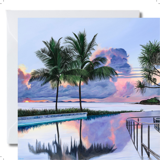 Greeting Card  "Morning Dip”
