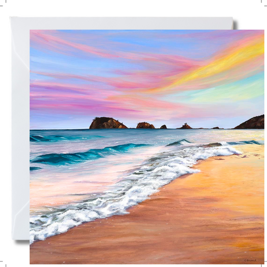 Greeting Card  "Five Rocks at Sunset”