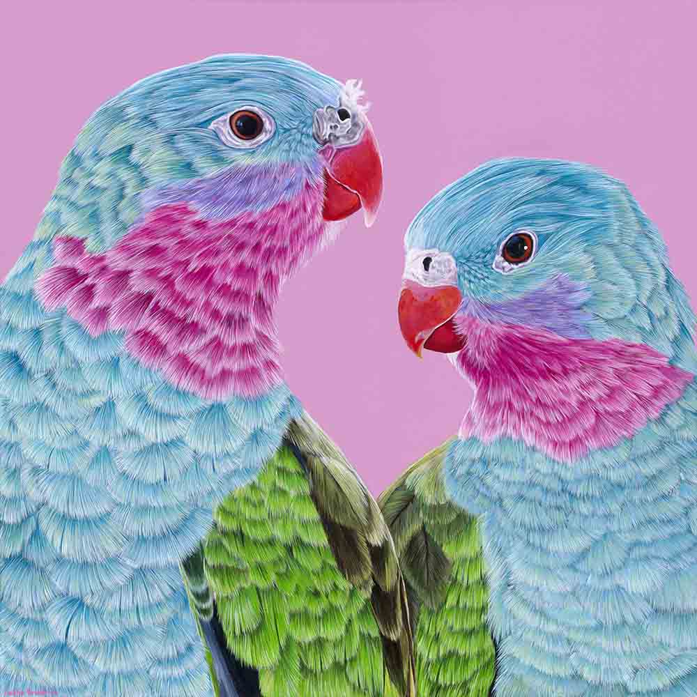 Original Canvas - Princess Parrots