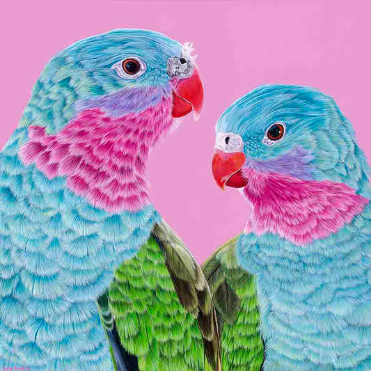 Original Canvas - Princess Parrots
