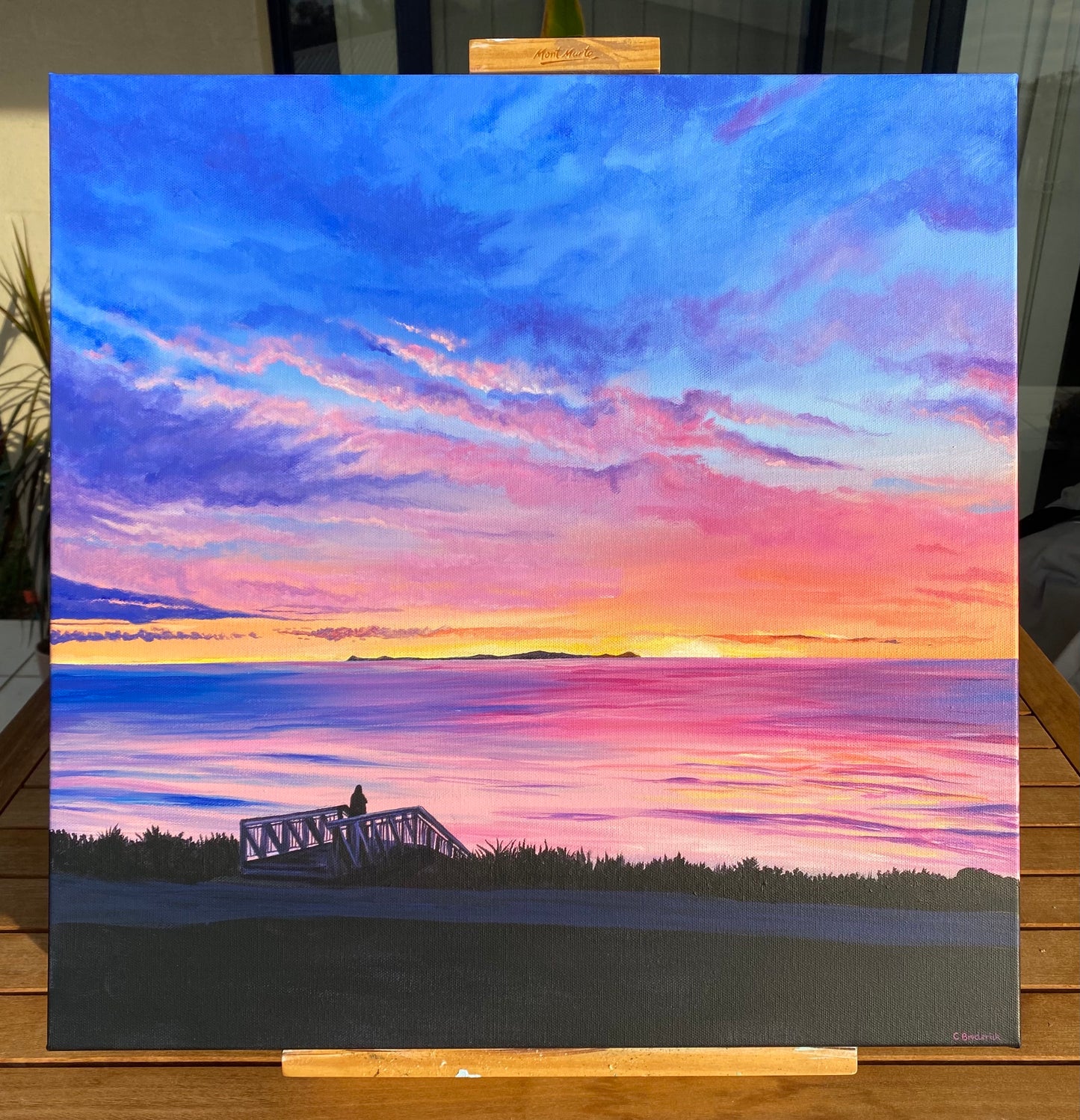 Original Canvas | Sunrise Over Yeppoon Main Beach