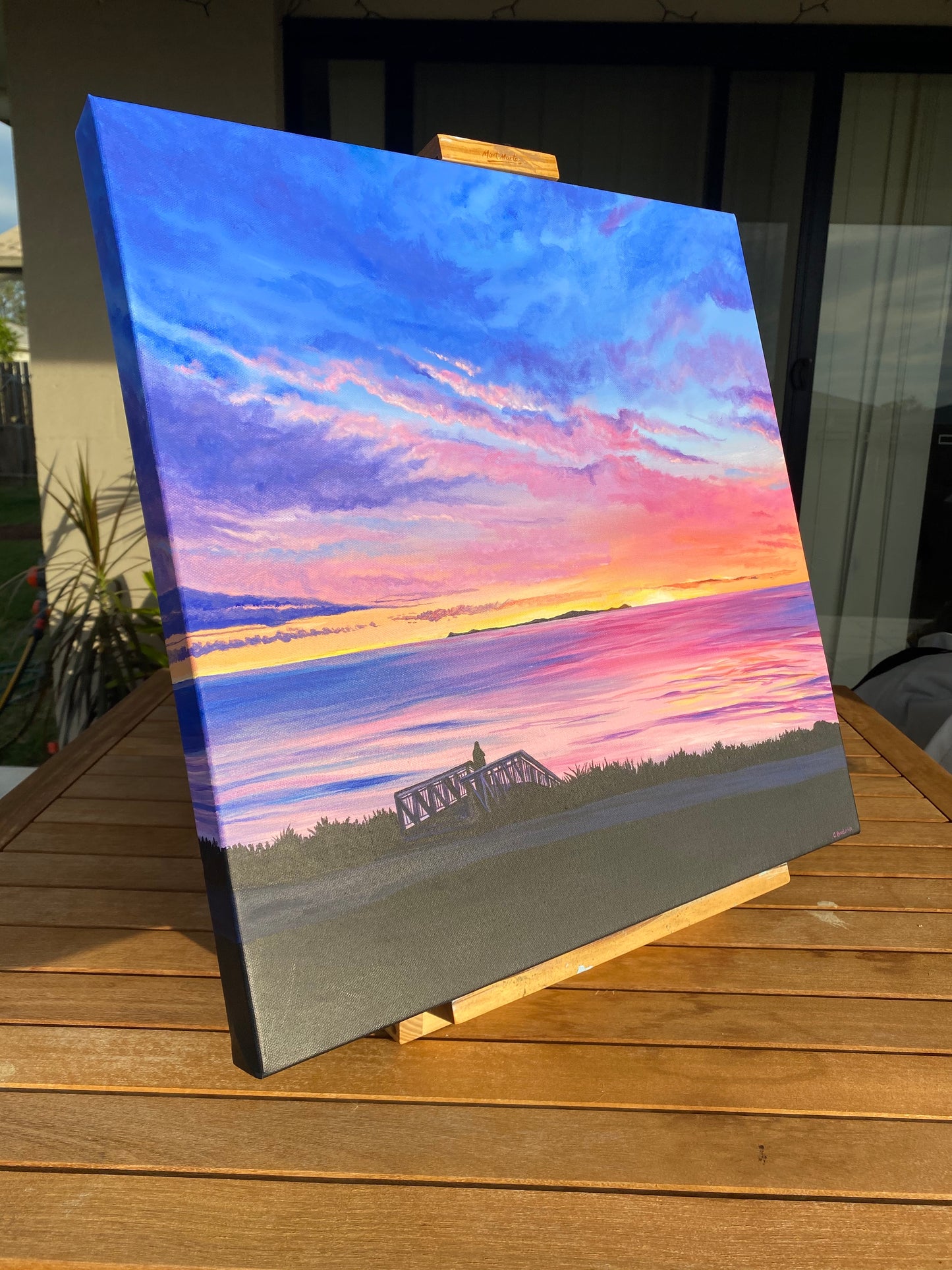 Original Canvas | Sunrise Over Yeppoon Main Beach