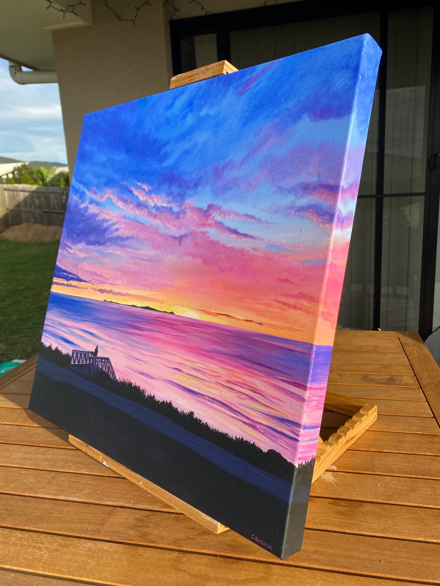 Original Canvas | Sunrise Over Yeppoon Main Beach