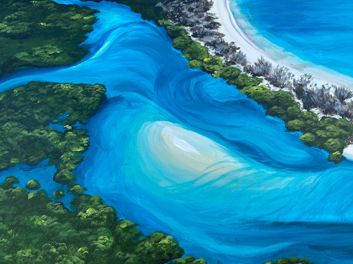 Original Canvas | Leekes Creek Great Keppel Island