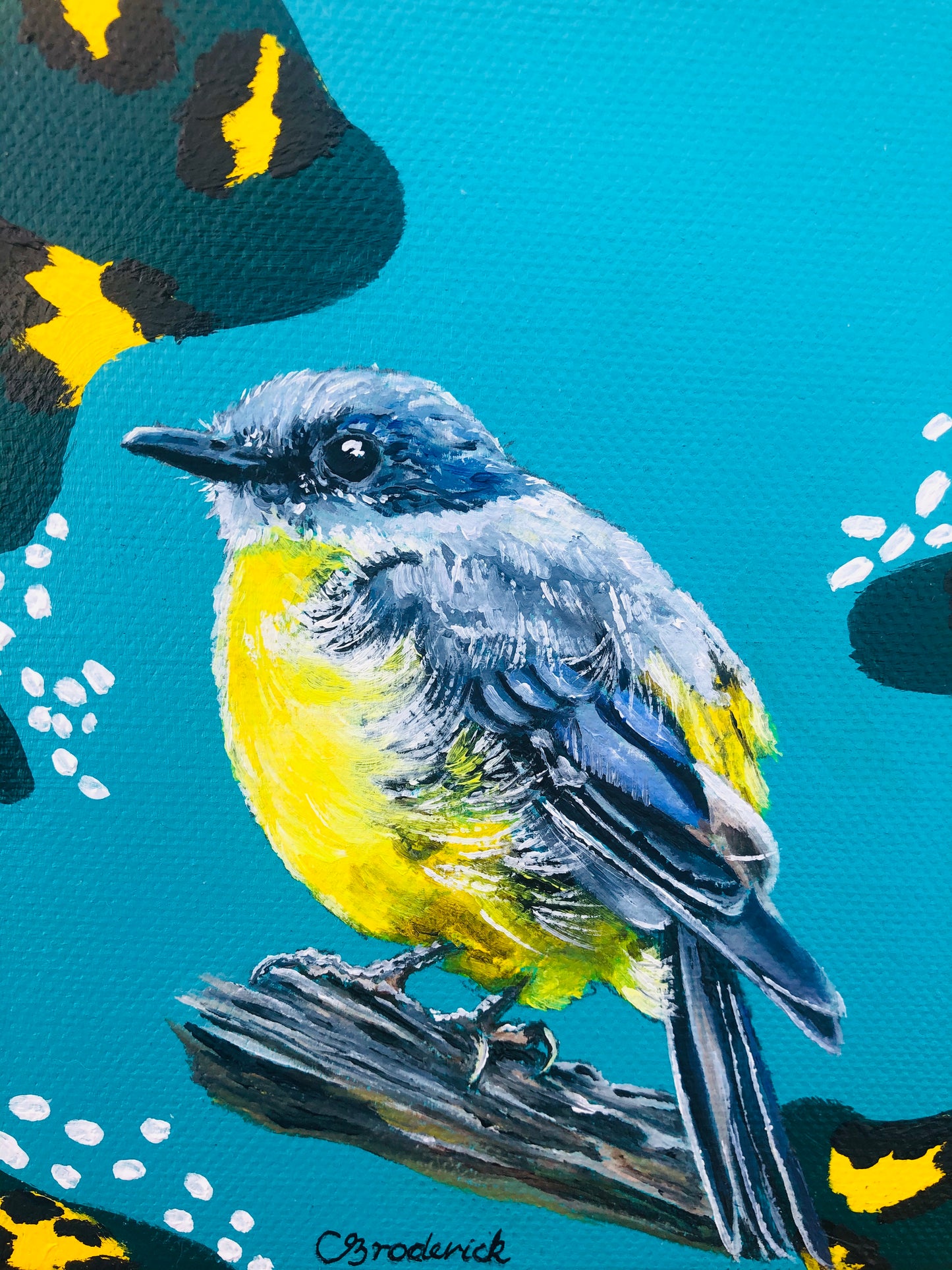 Original Canvas | Eastern Yellow Robin