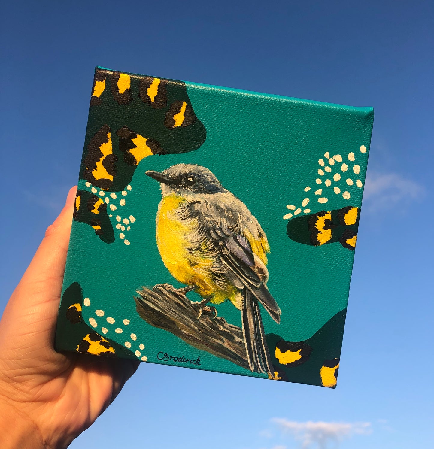 Original Canvas | Eastern Yellow Robin